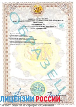Образец сертификата соответствия (приложение) Соликамск Сертификат ISO 14001